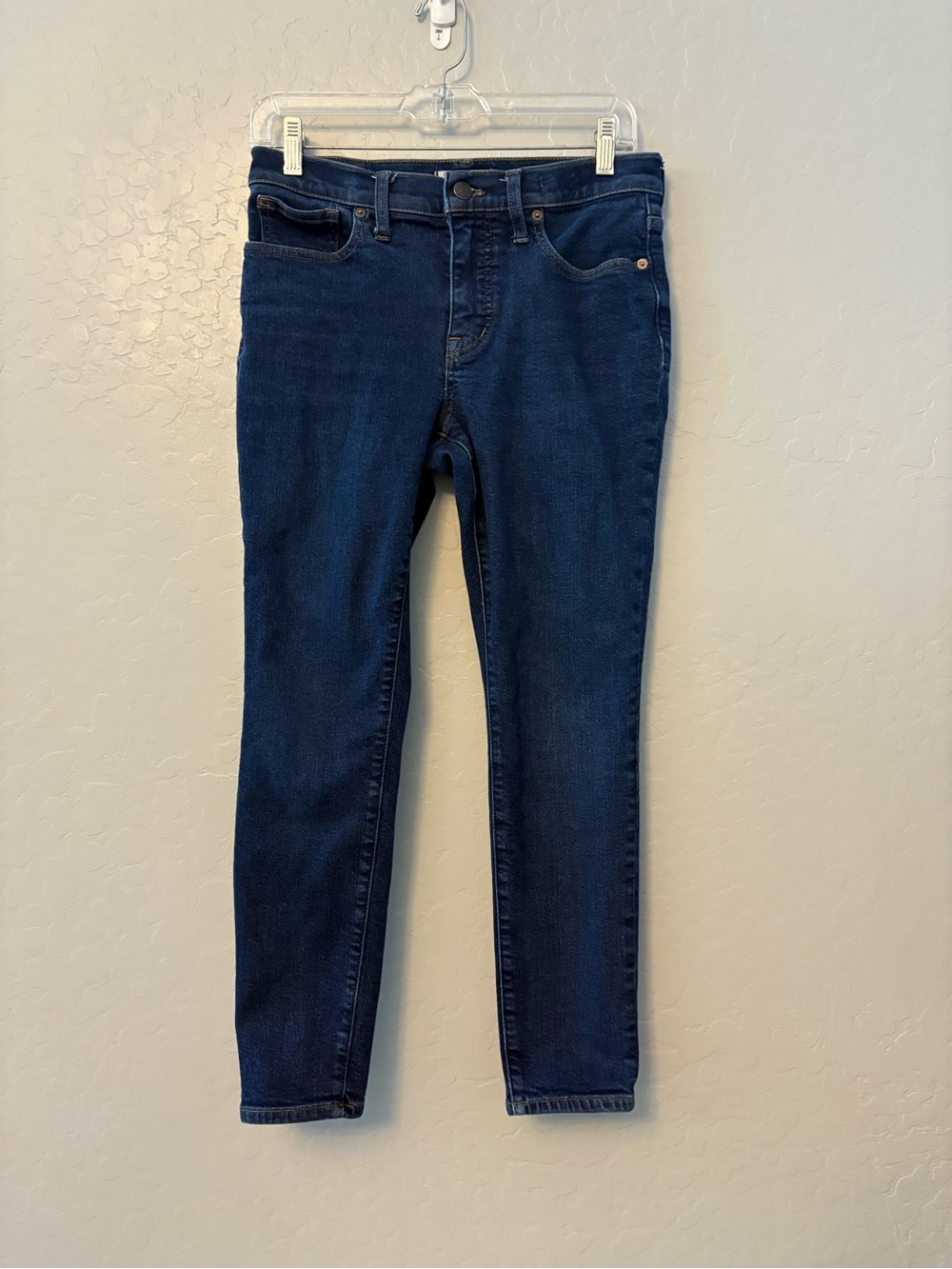 Madewell 9" mid-rise skinny women's jeans dark wash denim size 28P